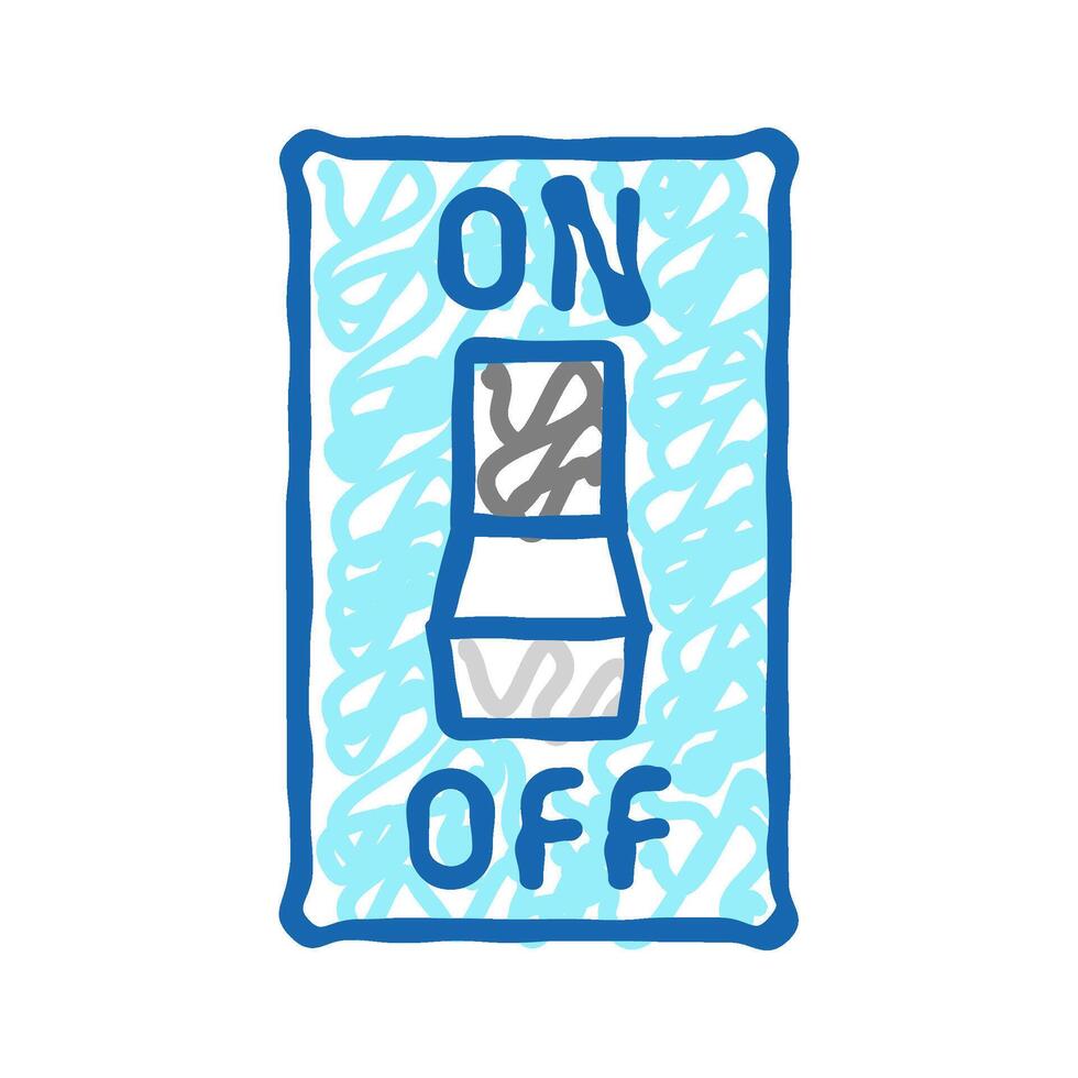 unavaliable link icon doodle illustration vector