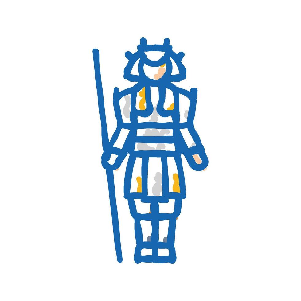 dolls day japanese holiday icon doodle illustration vector