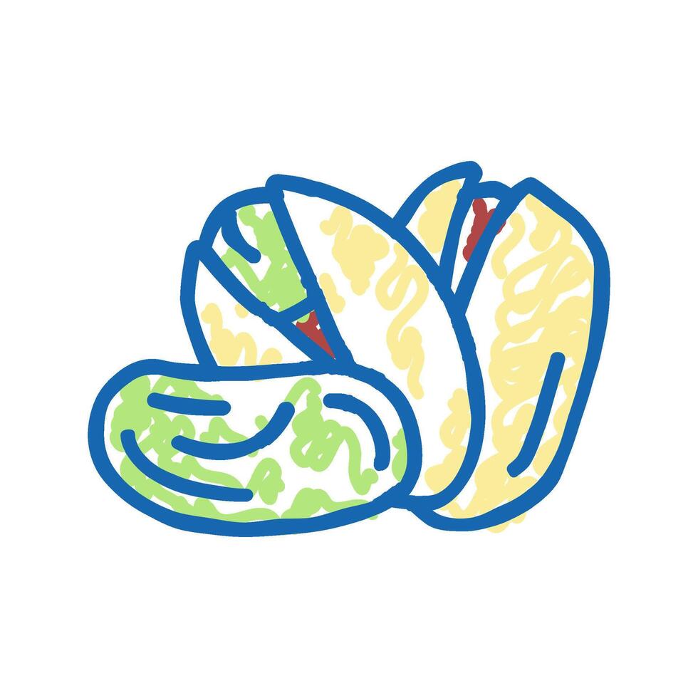 pistachio nut icon doodle illustration vector