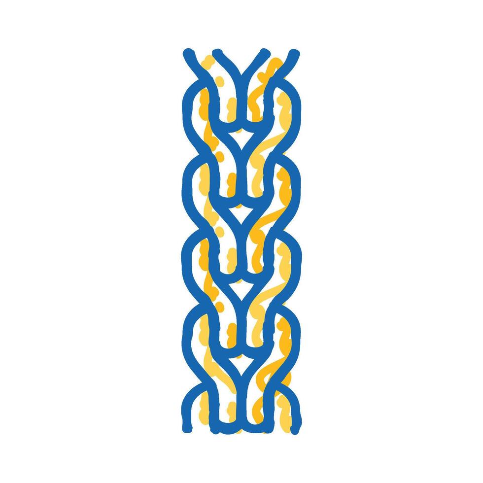 foxtail chain icon doodle illustration vector