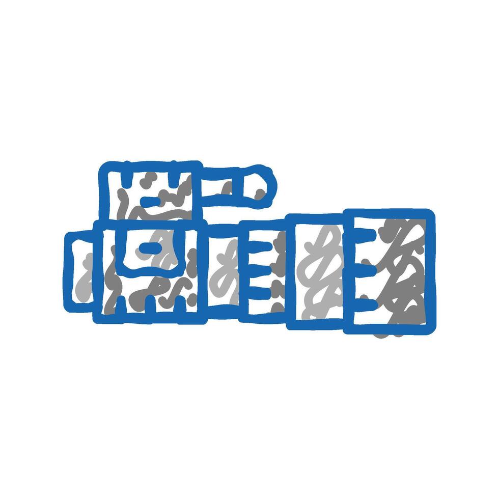 night vision scope icon doodle illustration vector
