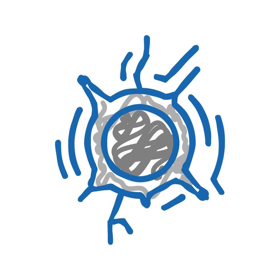 bullet hole icon doodle illustration vector