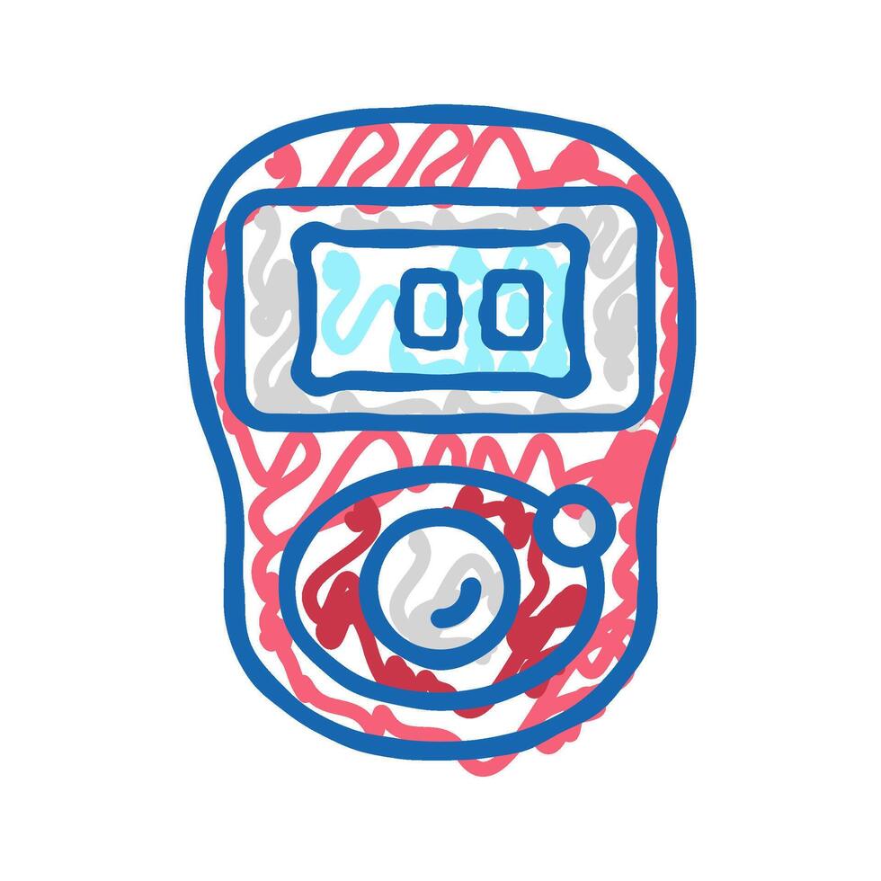 row counter knitting wool icon doodle illustration vector