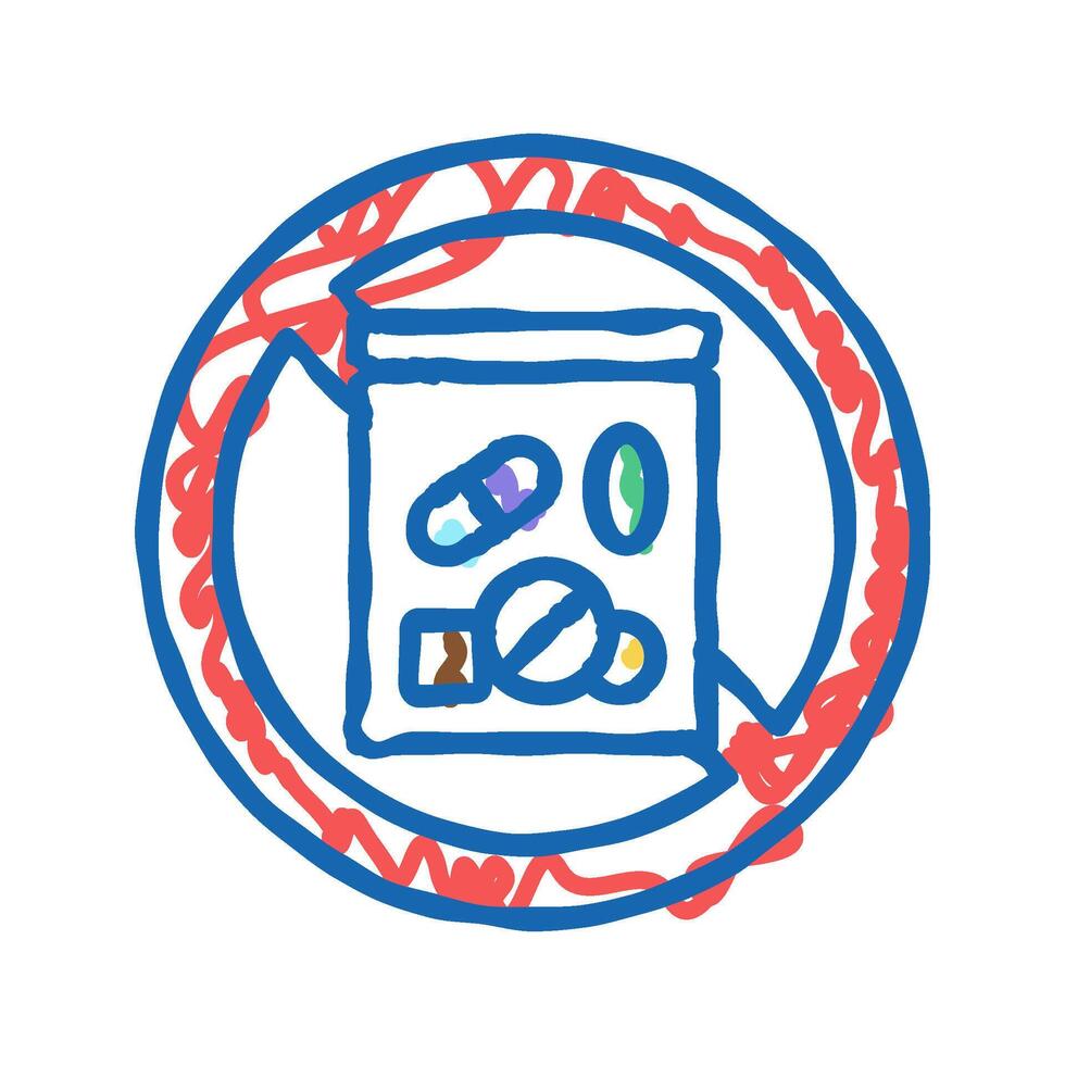 inhalants sprayer addiction icon doodle illustration vector