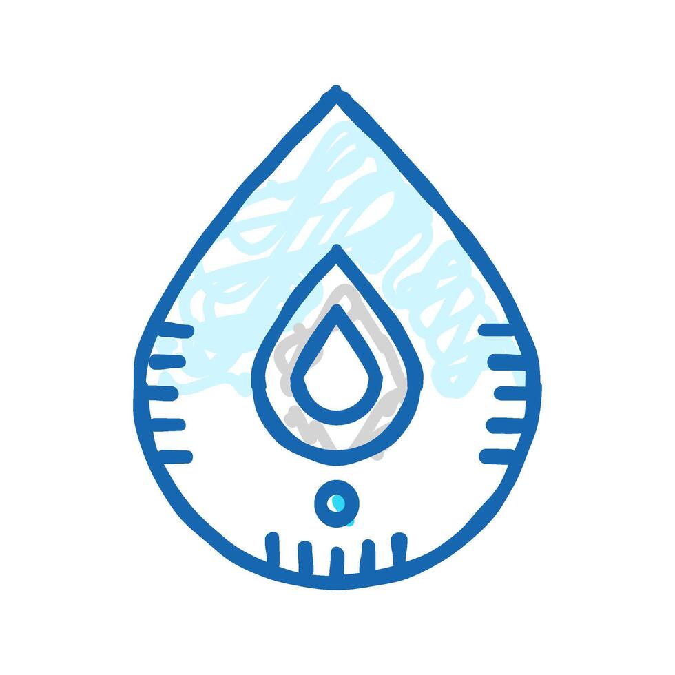 smart leak detector home icon doodle illustration vector