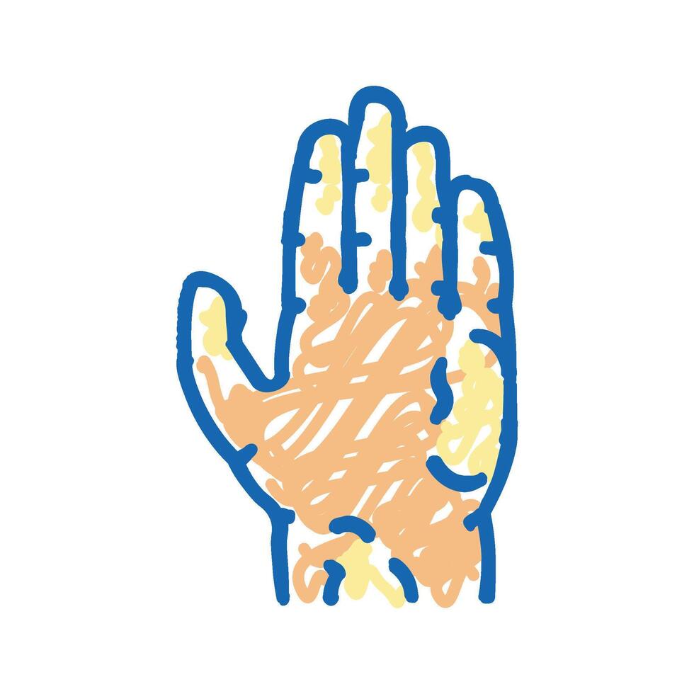 scleroderma skin disease icon doodle illustration vector