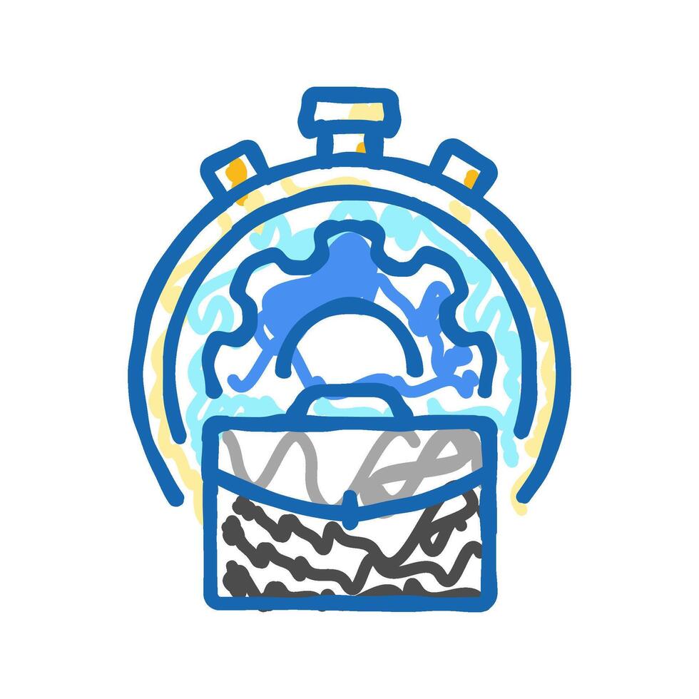 work experience interview job icon doodle illustration vector