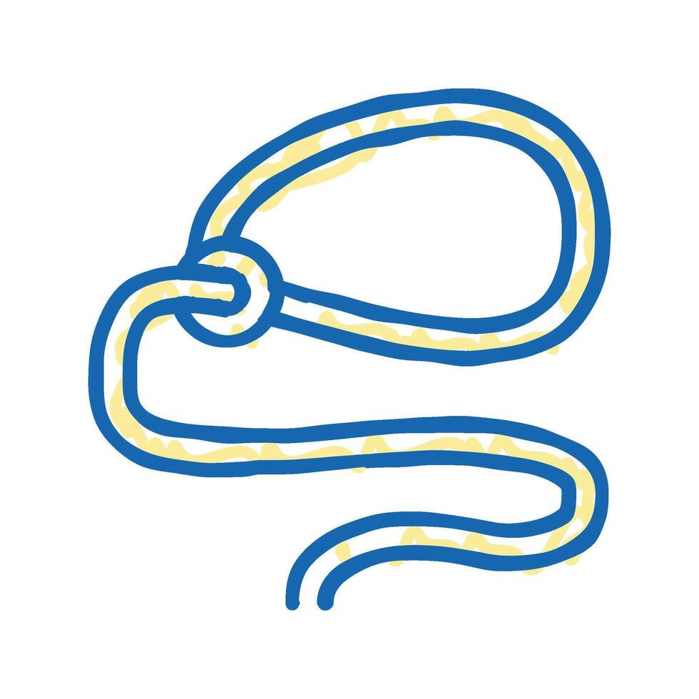 lasso accessory icon doodle illustration vector