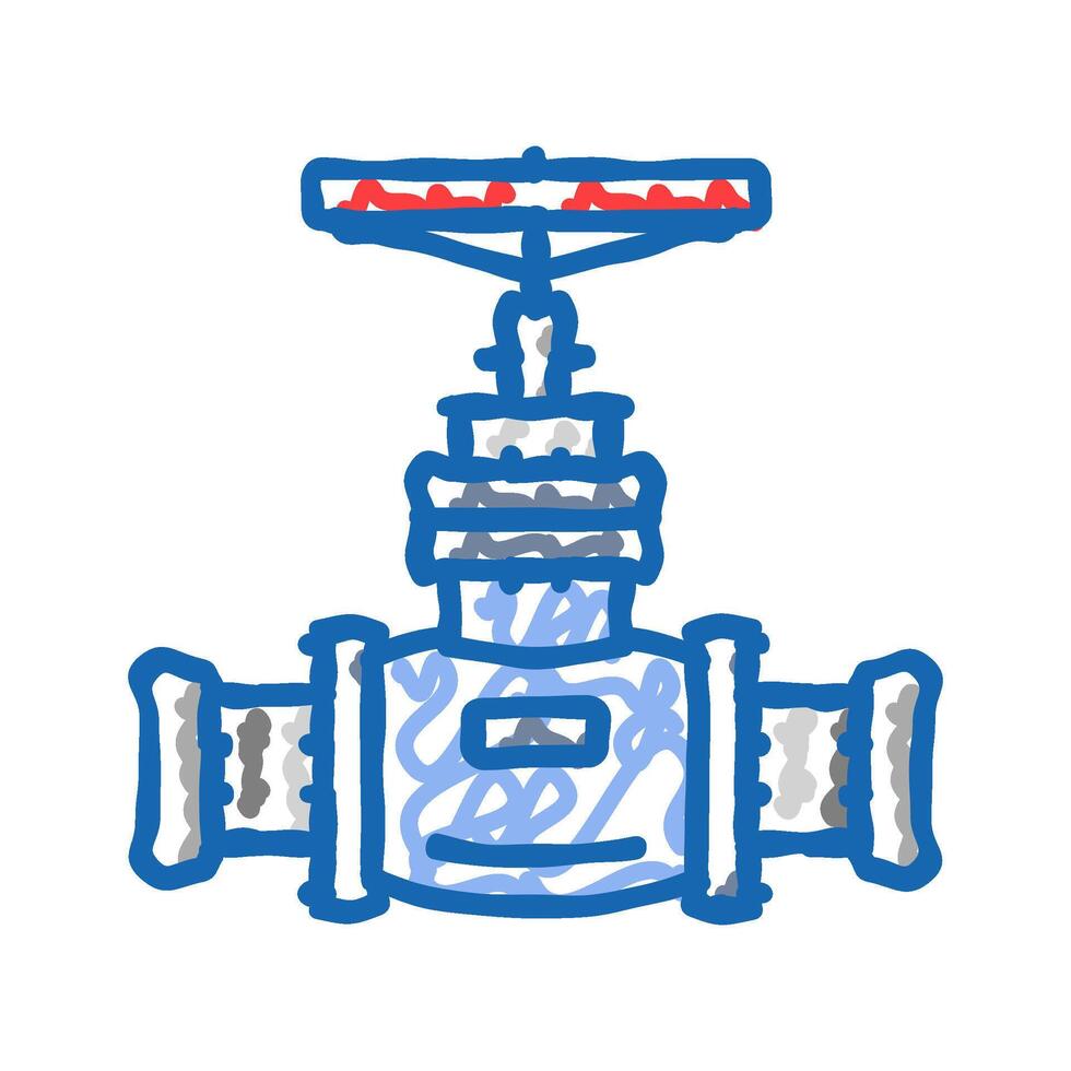 construction pipeline icon doodle illustration vector