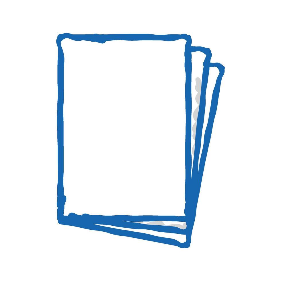 paper sheet document icon doodle illustration vector
