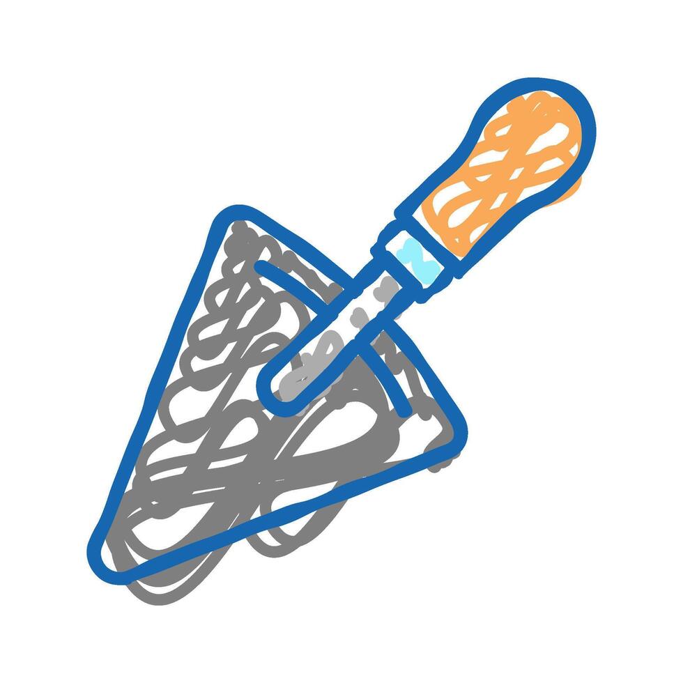 spatula tool icon doodle illustration vector