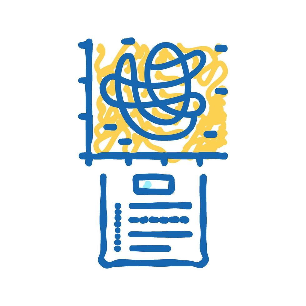 chaos theory math science education icon doodle illustration vector