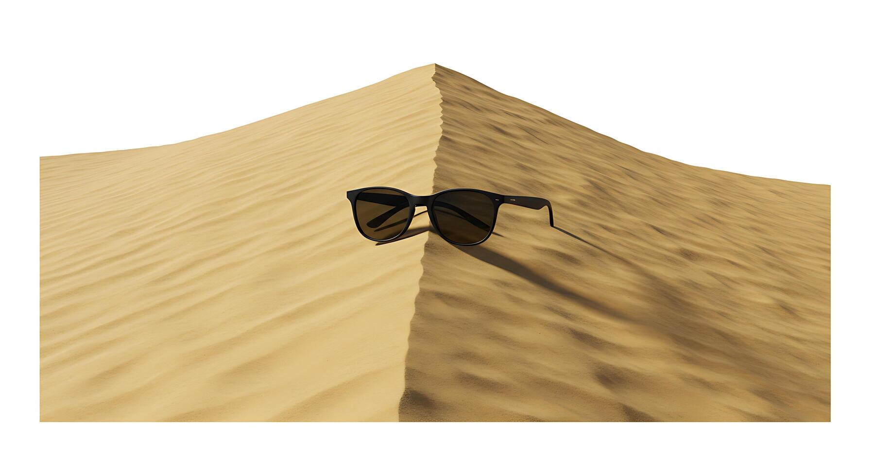 Sunglasses on a sand dune photo