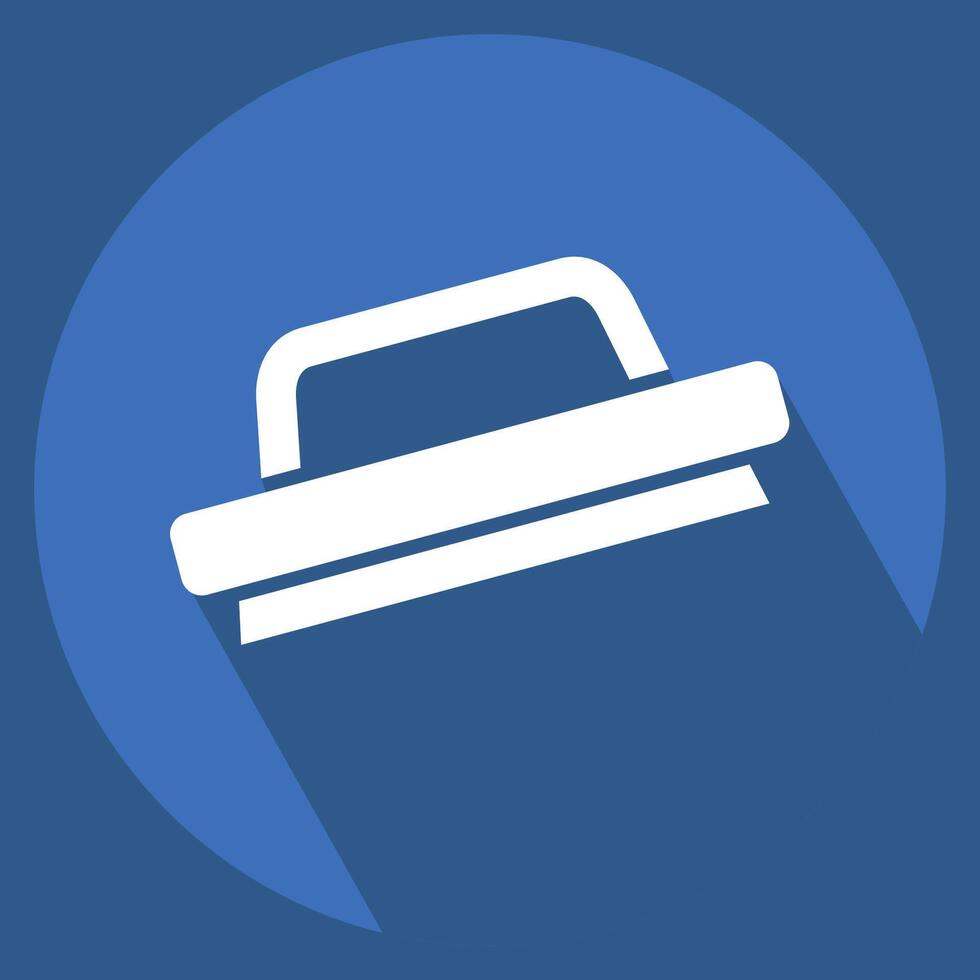 Icon Wood Trowel. related to Repair Tools symbol. long shadow style. design editable vector