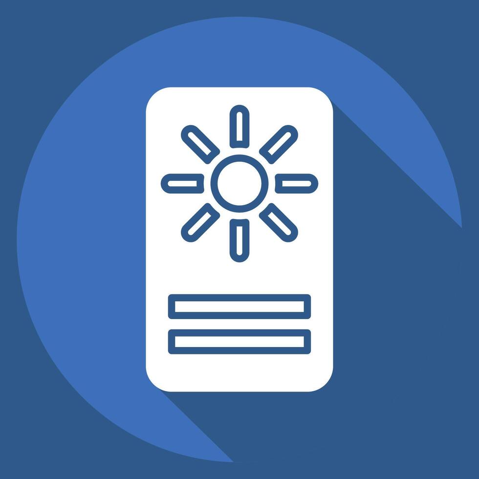 Icon Astrology Card. related to Astrology symbol. long shadow style. design editable vector