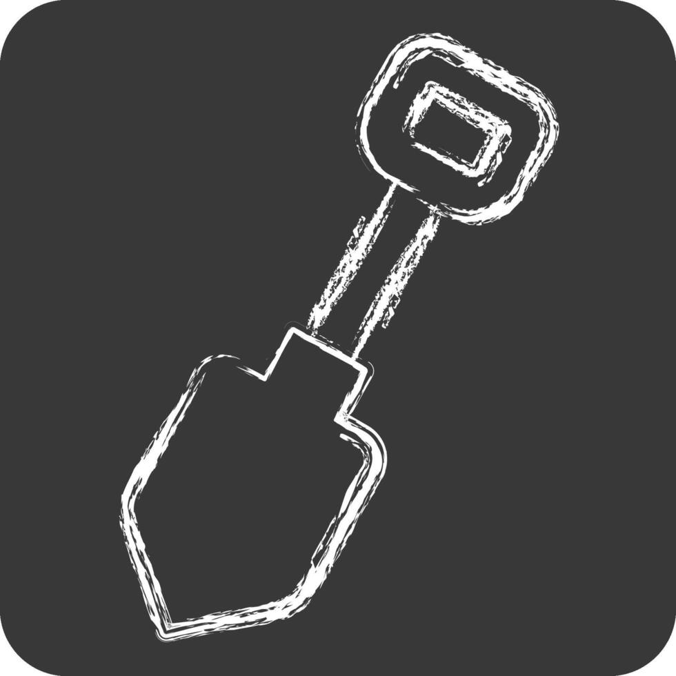 Icon Showel. related to Repair Tools symbol. chalk Style. design editable vector
