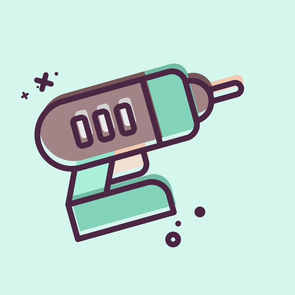 Icon Drill. related to Repair Tools symbol. MBE style. design editable vector