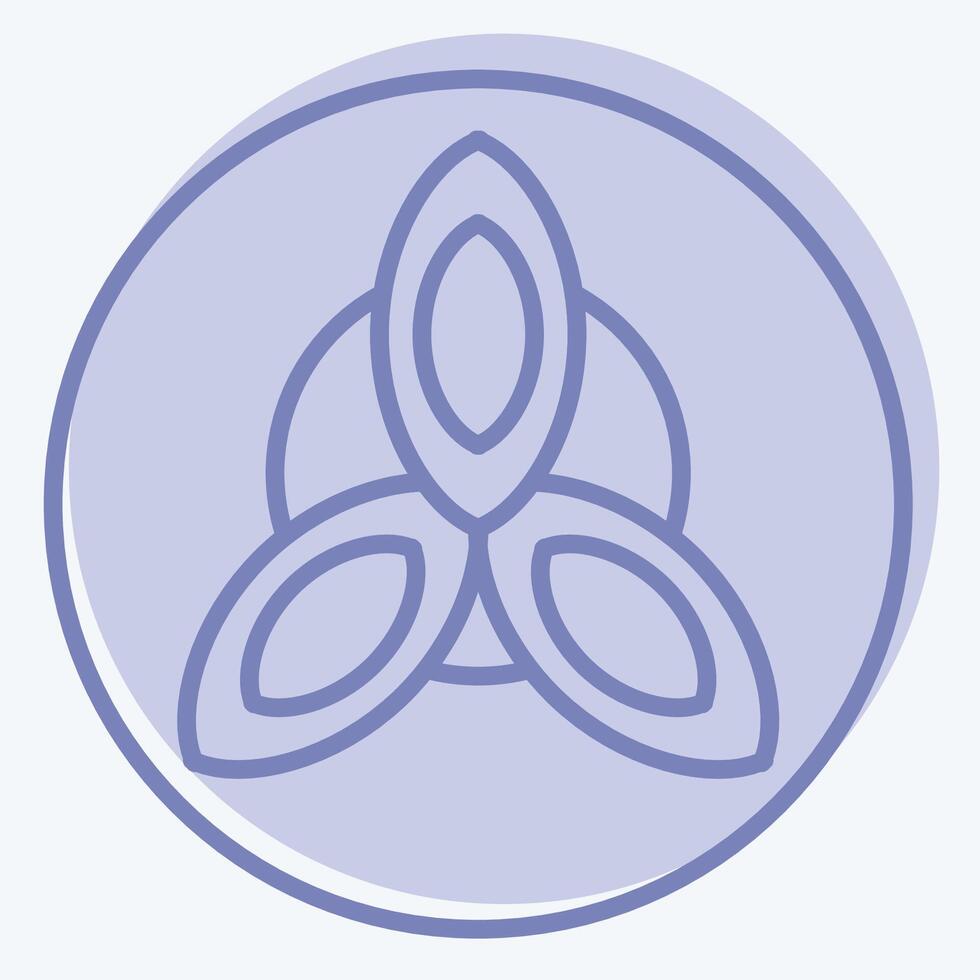 Icon Astrology Birth Chart. related to Astrology symbol. two tone style. editable vector