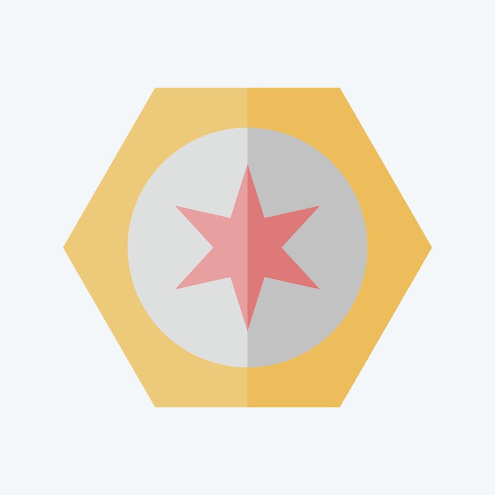 Icon Astrology. related to Astrology symbol. flat style. design editable vector