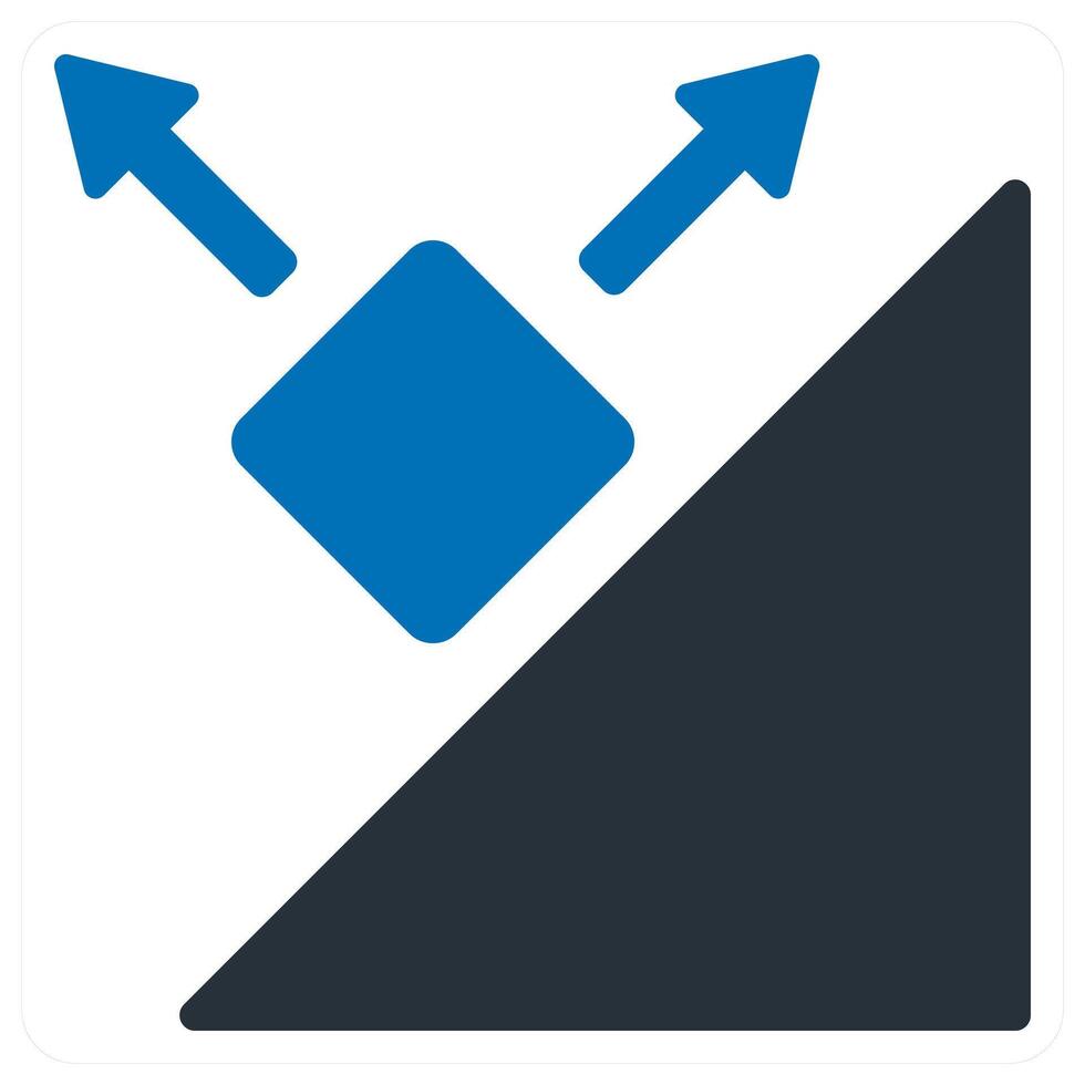 Geology and earth icon concept in blue color vector