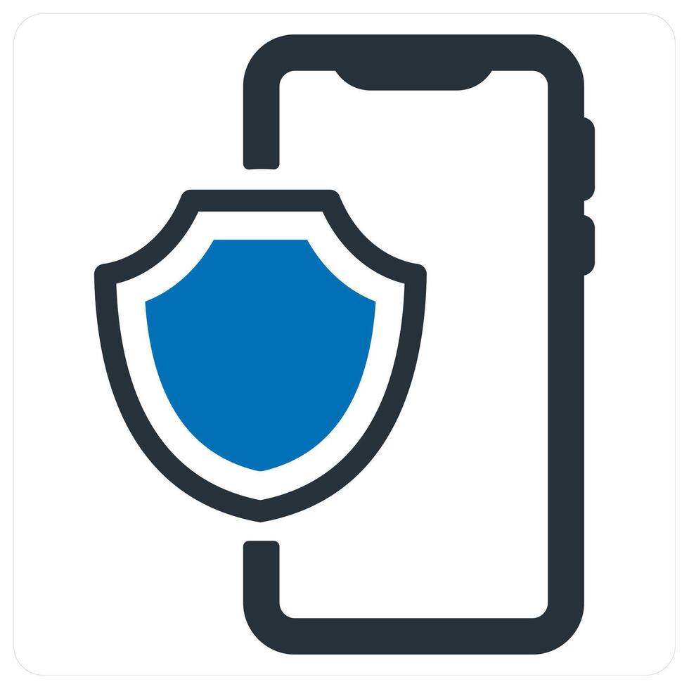 Security Shield icon concept in blue color vector