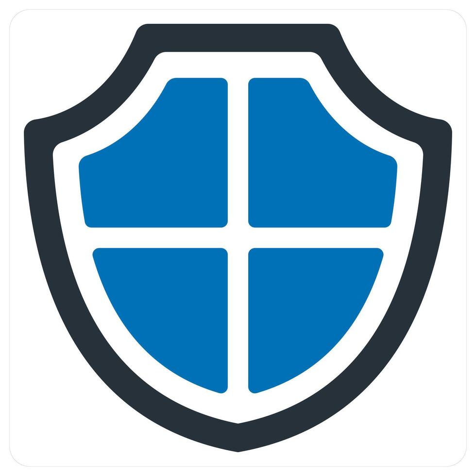 Security and protect icon concept in blue color vector