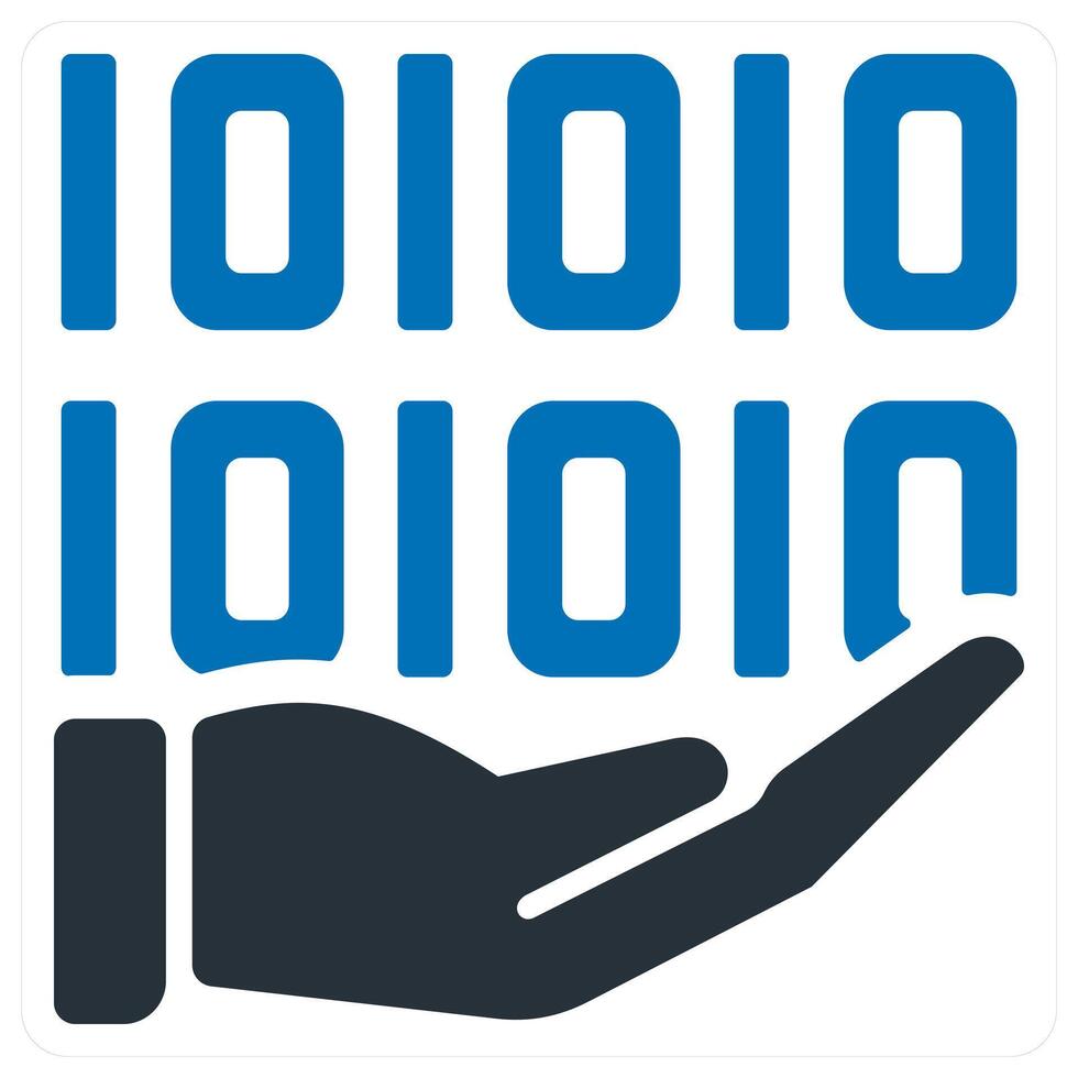 Programming and code icon in blue color vector
