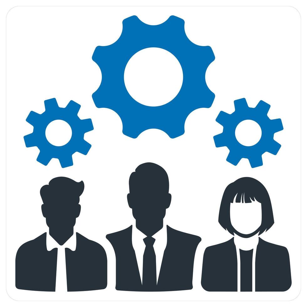 Specialist icon concept in blue color vector