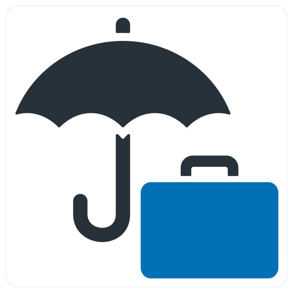 vacation icon concept in blue color vector