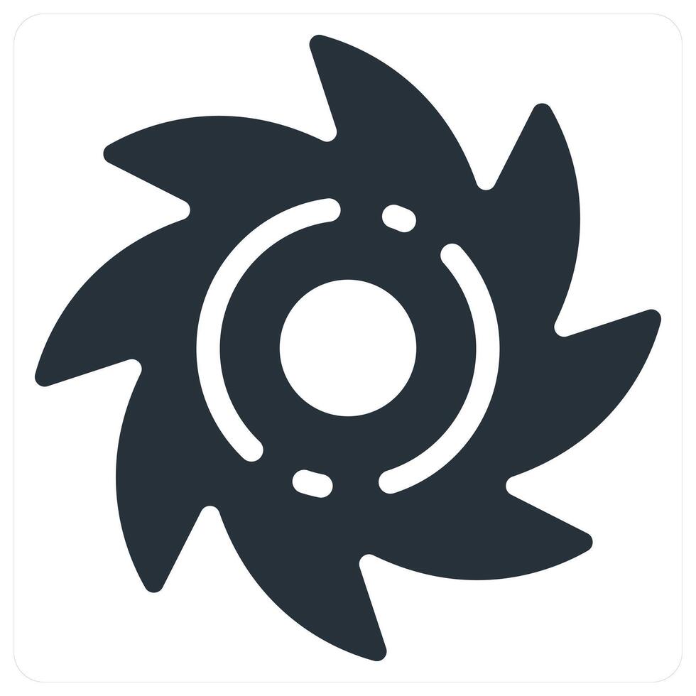 Cyclone and thunder icon concept in blue color vector