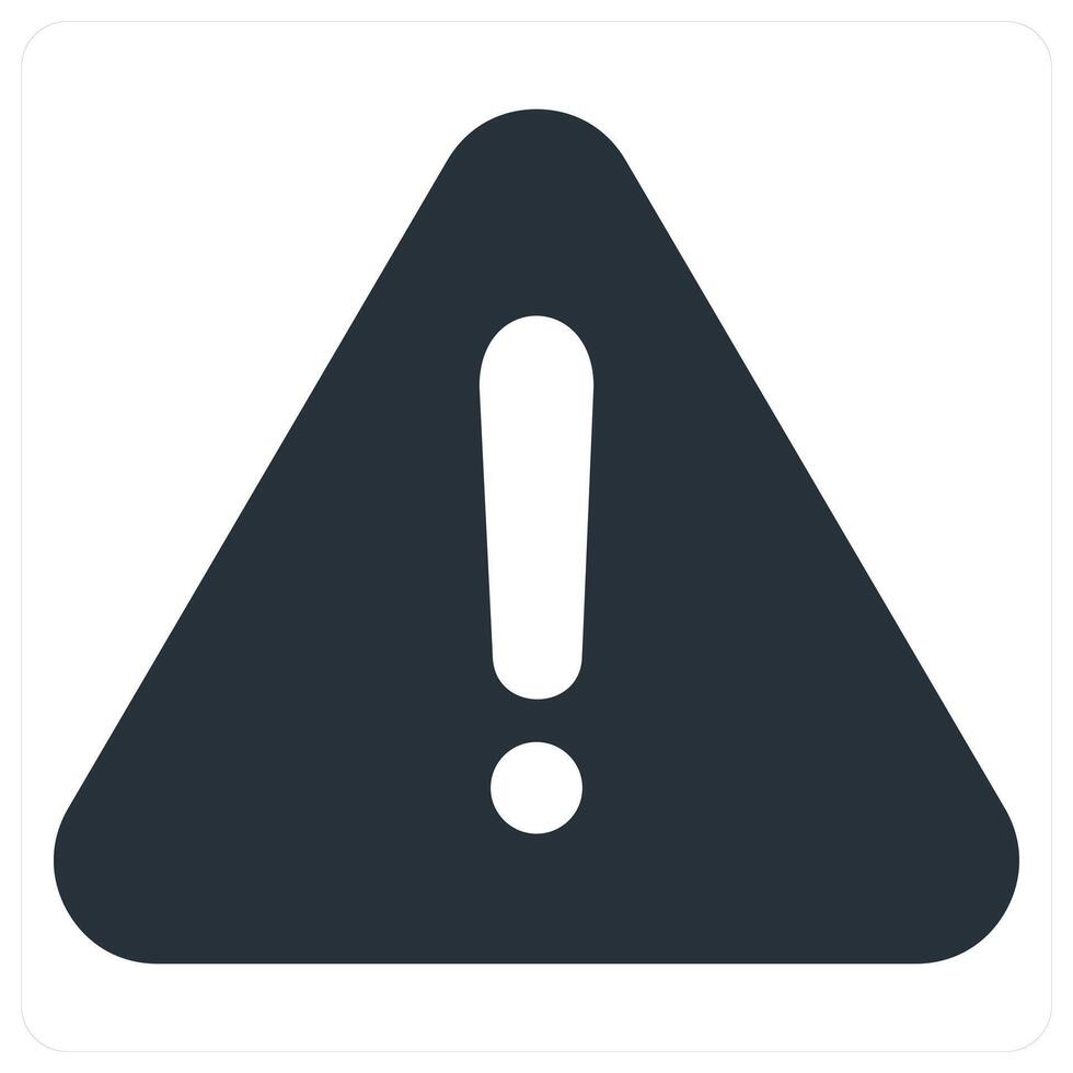 Warning and alert concept in blue color vector