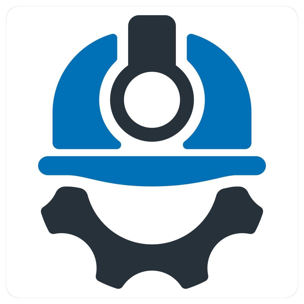 Under Construction and maintenance icon concept in blue color vector