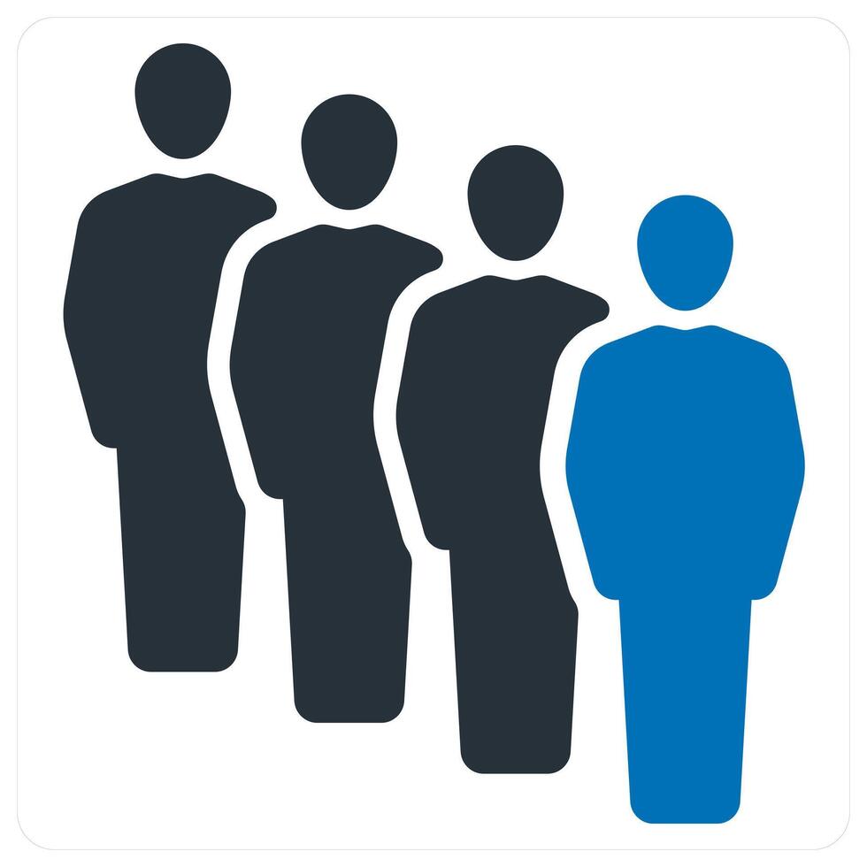 Group and team in blue color vector