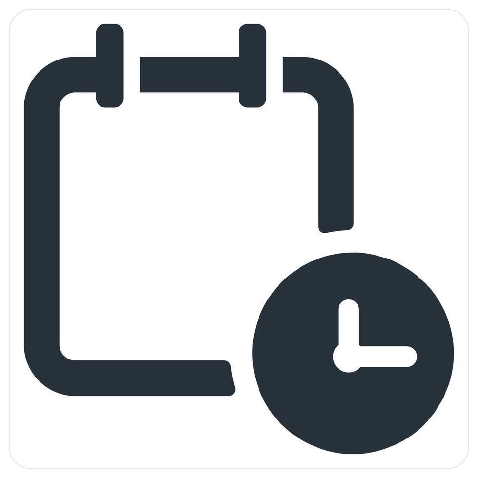 Calendar and schedule icon concept in blue color vector