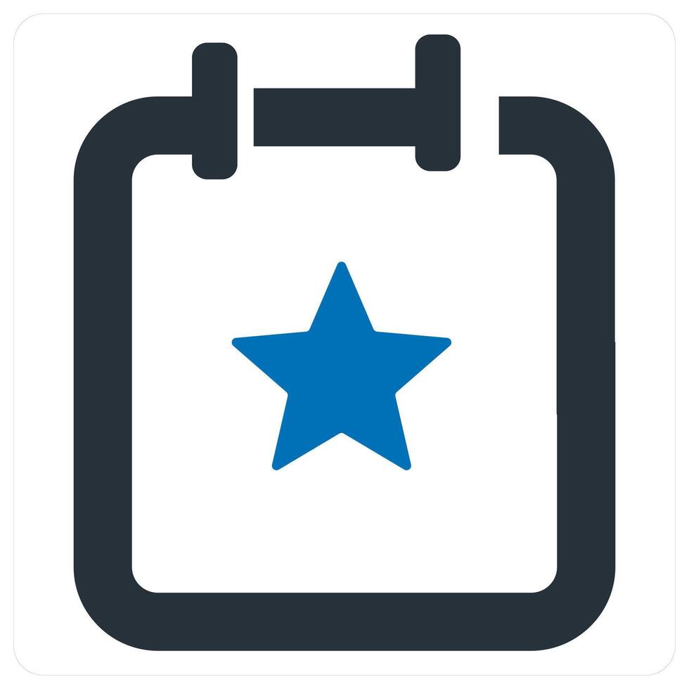 Appointment and calendar icon concept in blue color vector