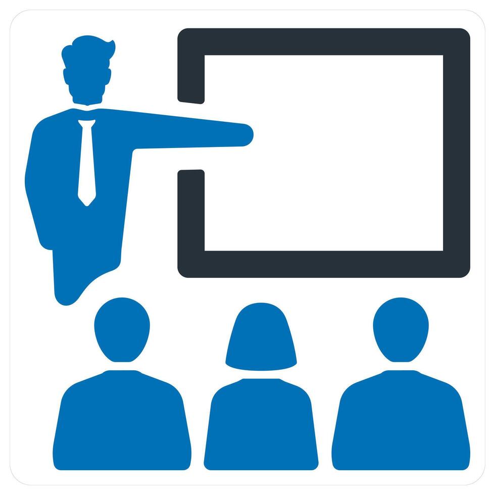 Presentation and business concept in blue color vector