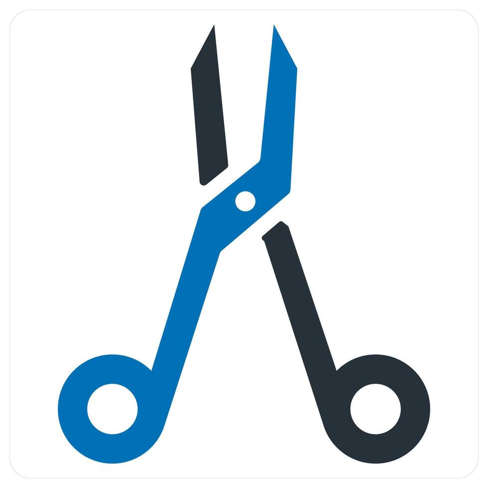 bandage scissors and surgical icon concept in blue color vector