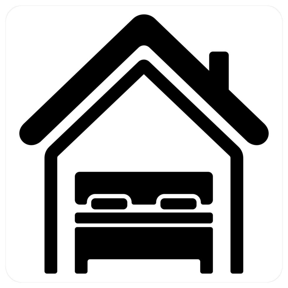 Property Insurance icon concept in black color vector