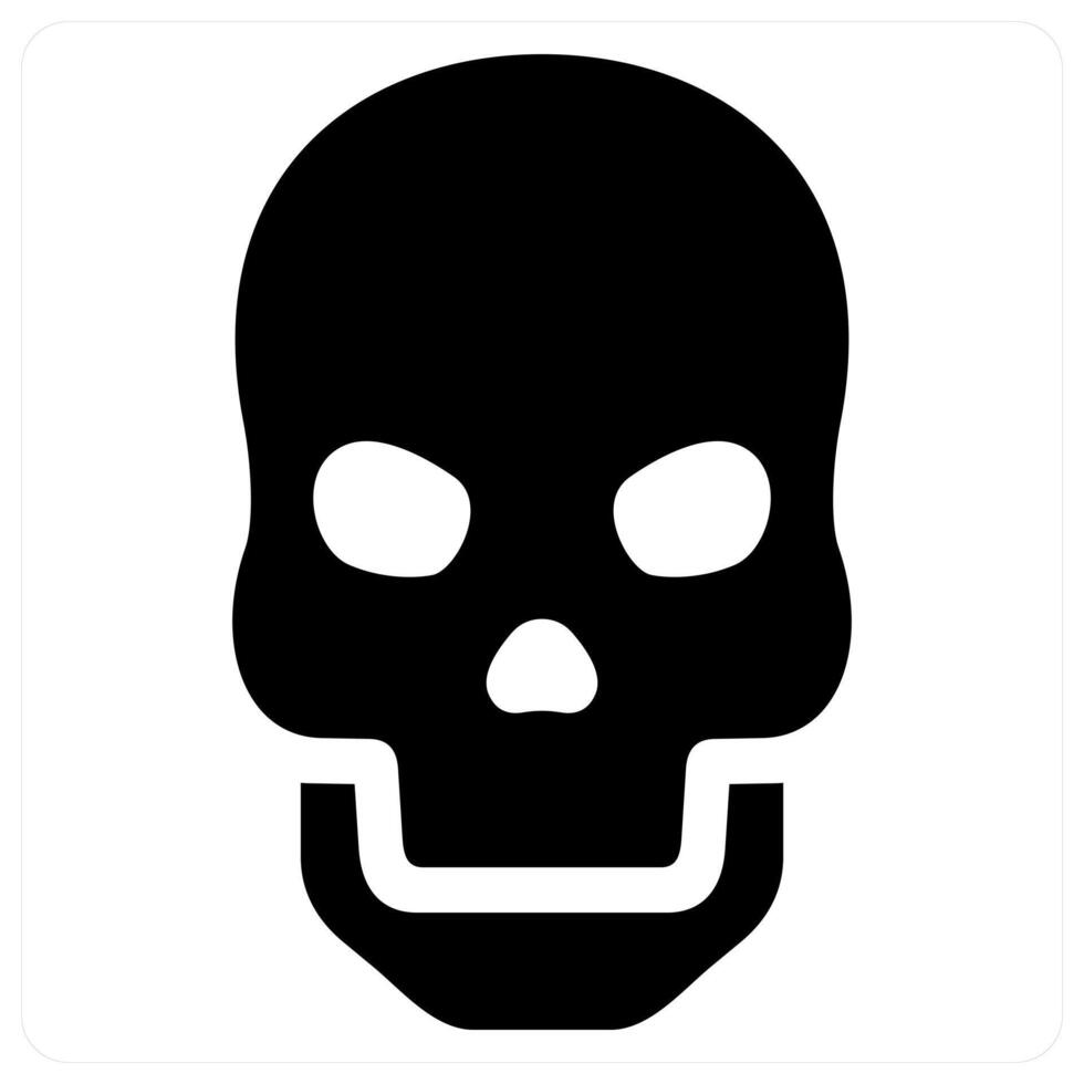 osteology and skeleton icon concept in black color vector