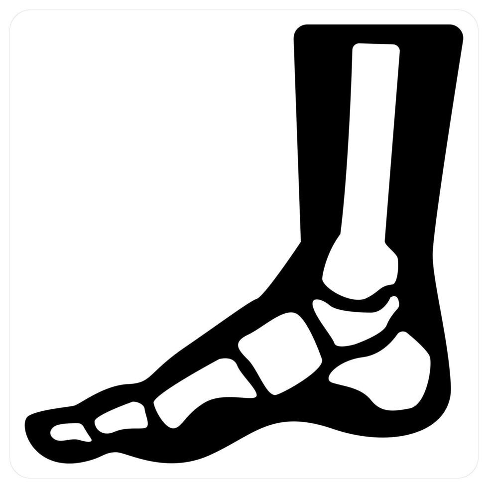 numbness and tingling in Feet icon concept in black color vector