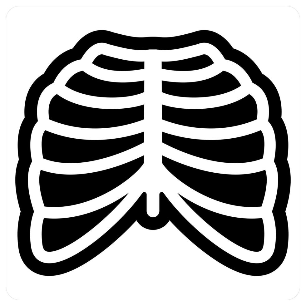 radiology and checkup icon concept in black color vector