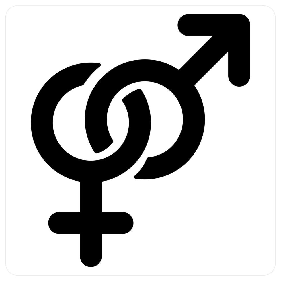 gender symbol and sign icon concept in black color vector