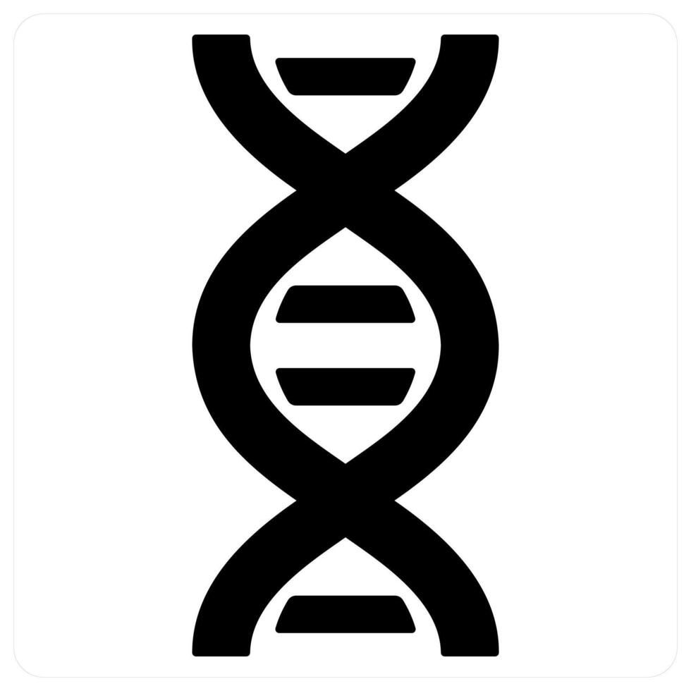 dna and genetic icon concept in black color vector