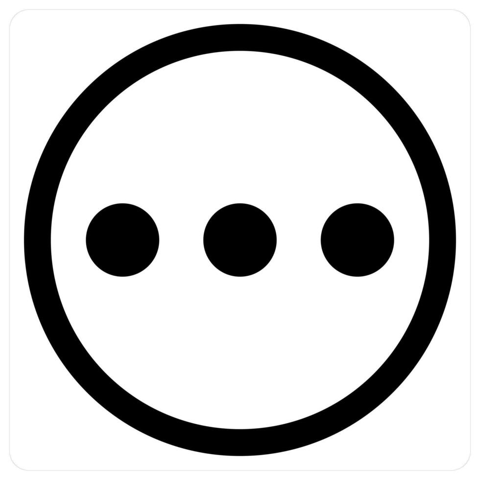 Menu and list icon concept in black color vector