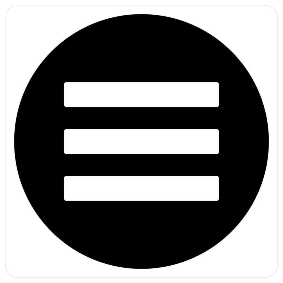 Mobile Menu icon concept in black color vector