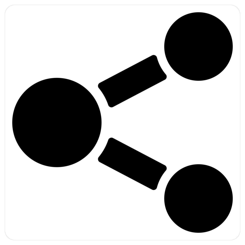Share icon concept in black color vector