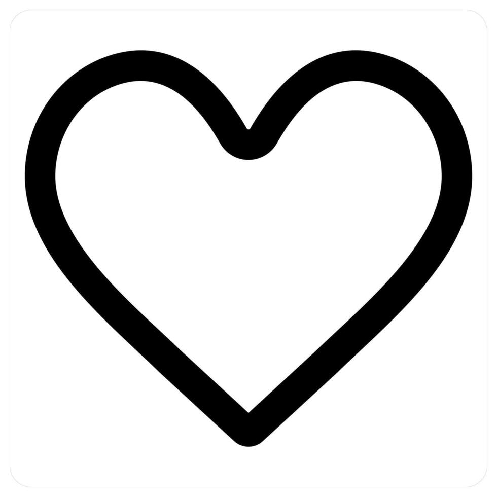 Heart icon concept in black color vector