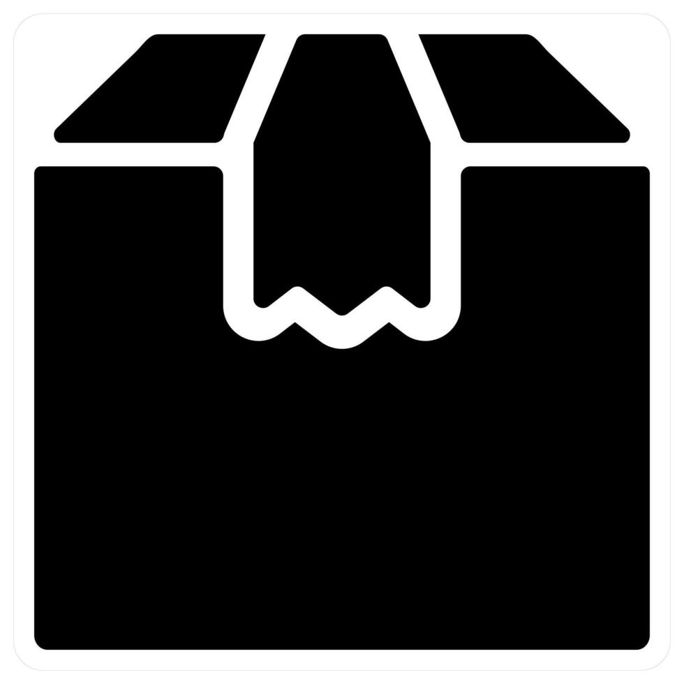 Parcel and deliver icon concept in black color vector