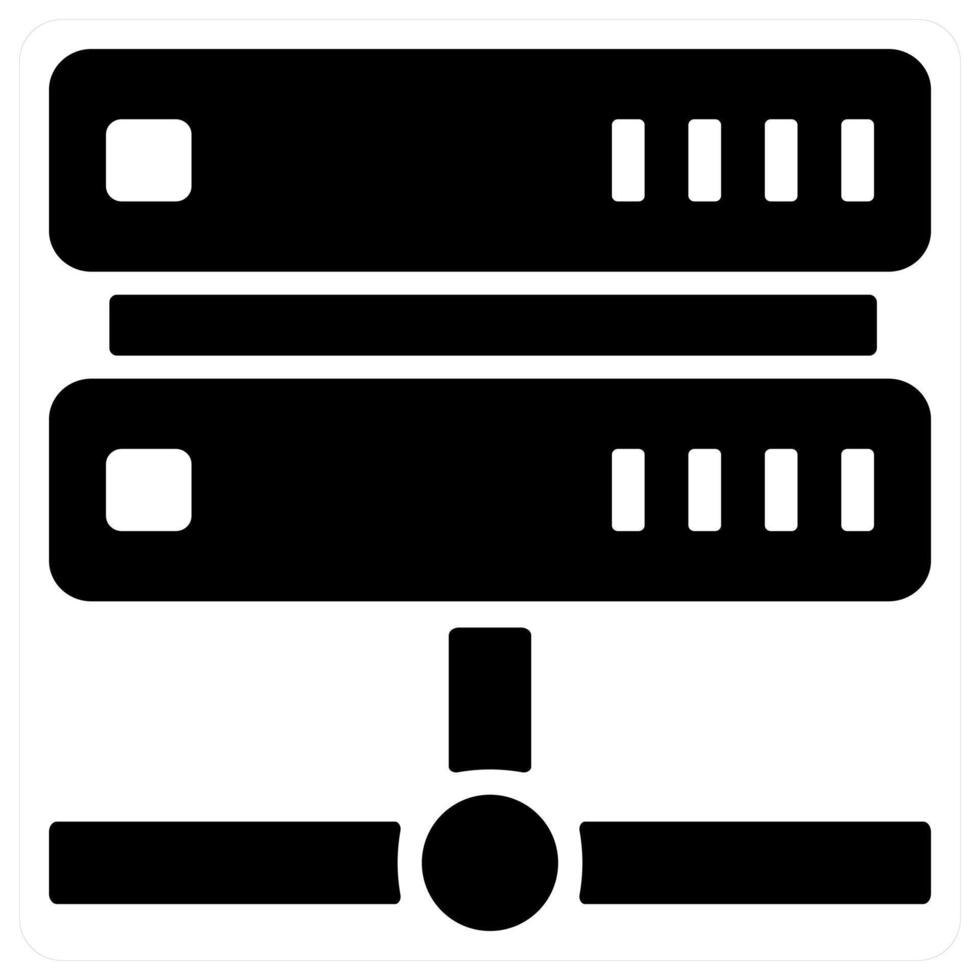 Hosting icon concept in black color vector