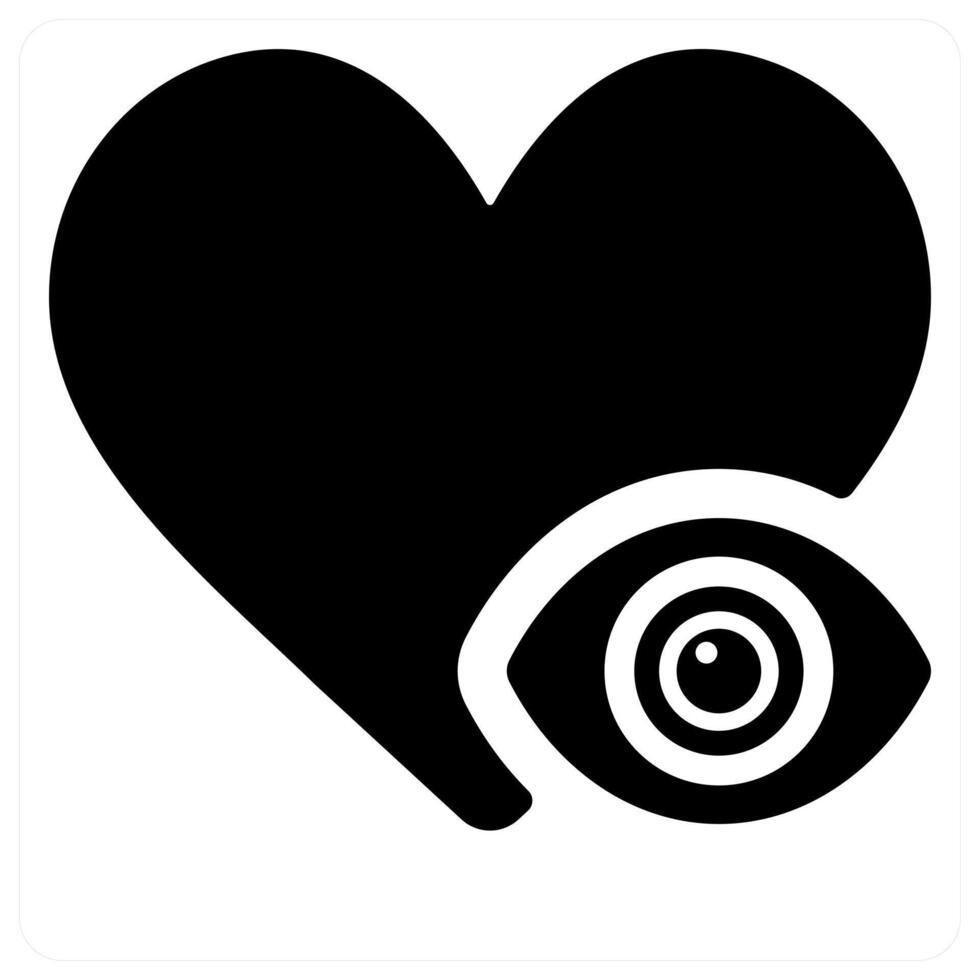 Vision icon concept in black color vector